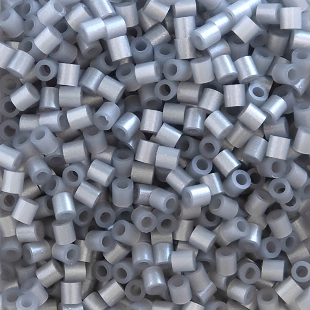1.000 Perler Beads - Pearl Silver