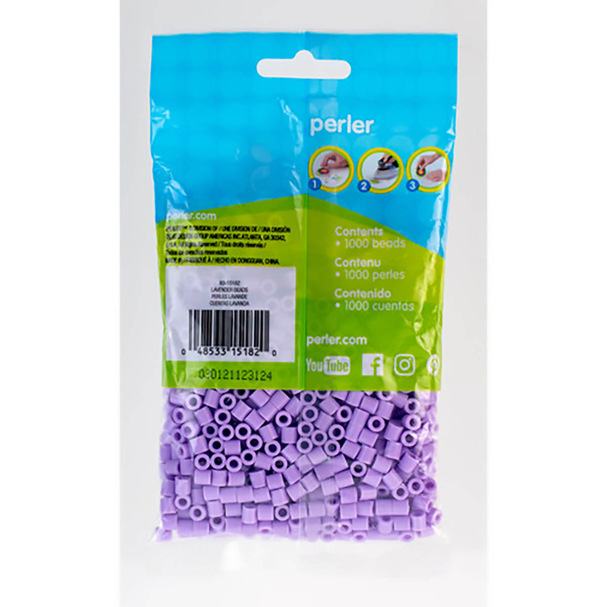 1.000 Perler Beads - Lavender
