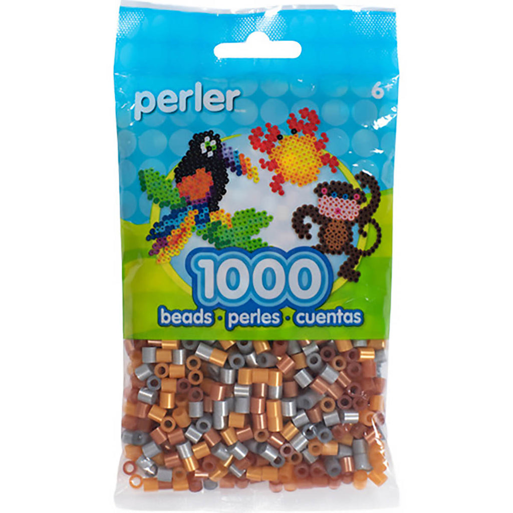 1.000 Perler Beads - Metallic Mix