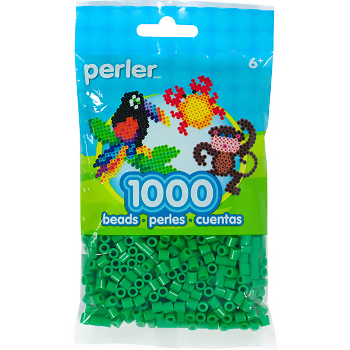 1.000 Perler Beads - Shamrock