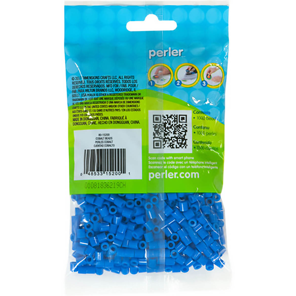 1.000 Perler Beads - Cobalt