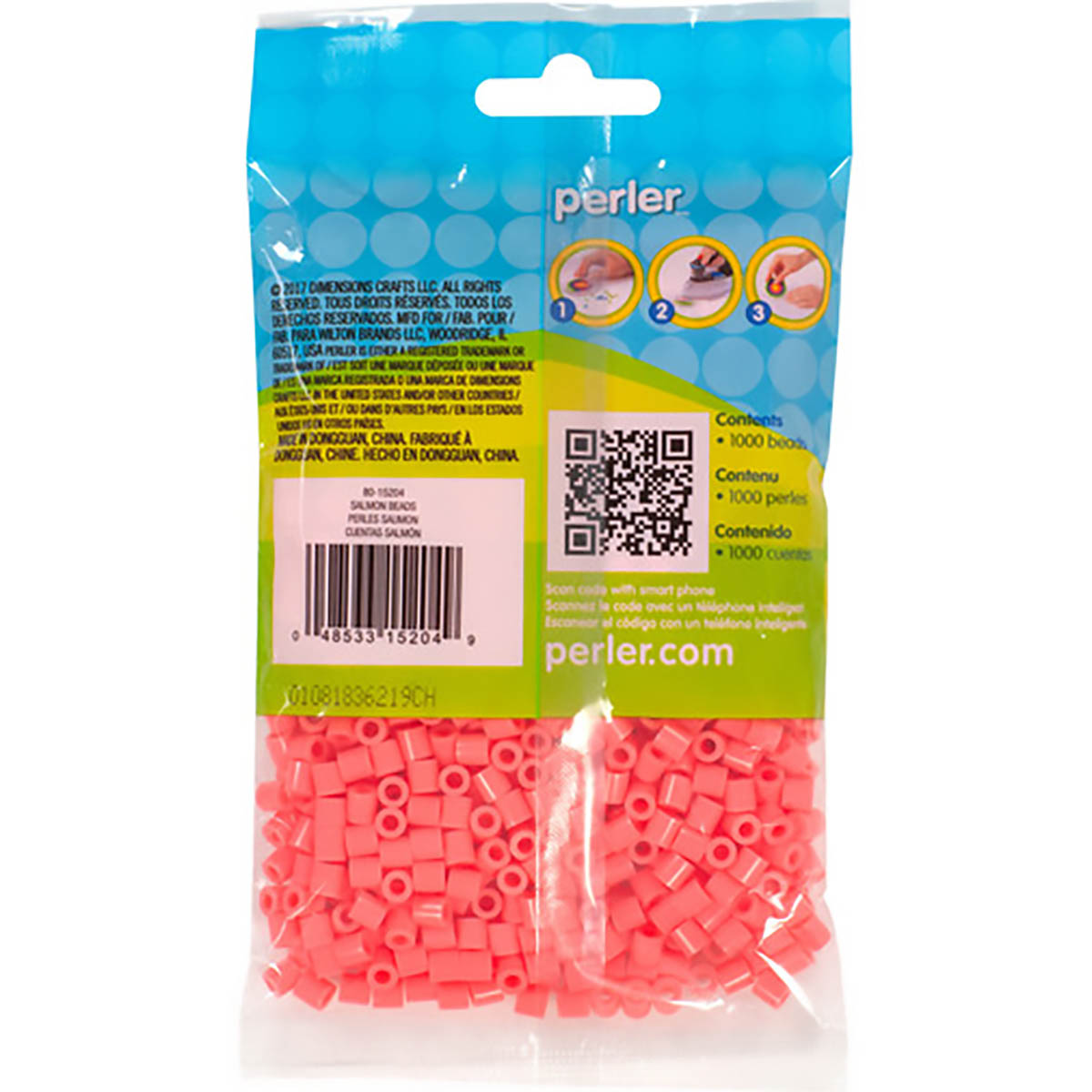 1.000 Perler Beads - Salmon