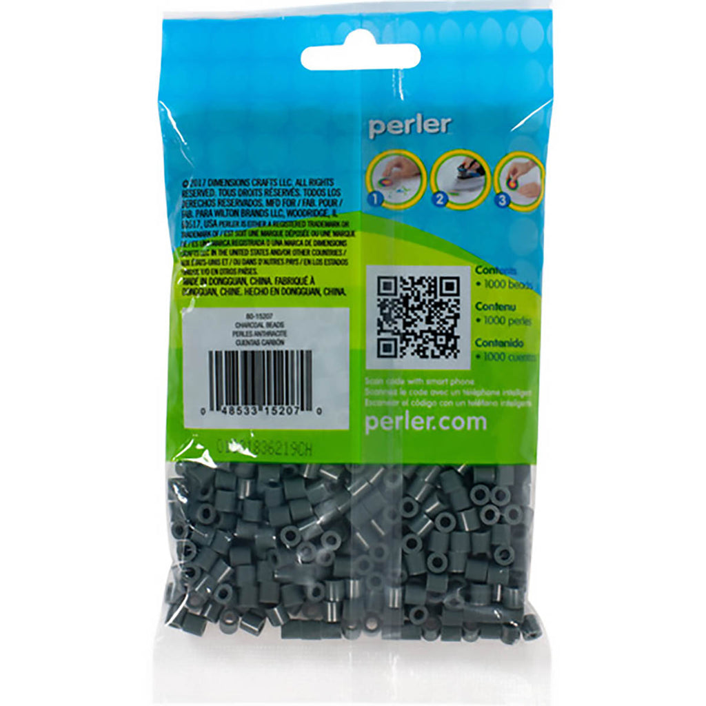 1.000 Perler Beads - Charcoal