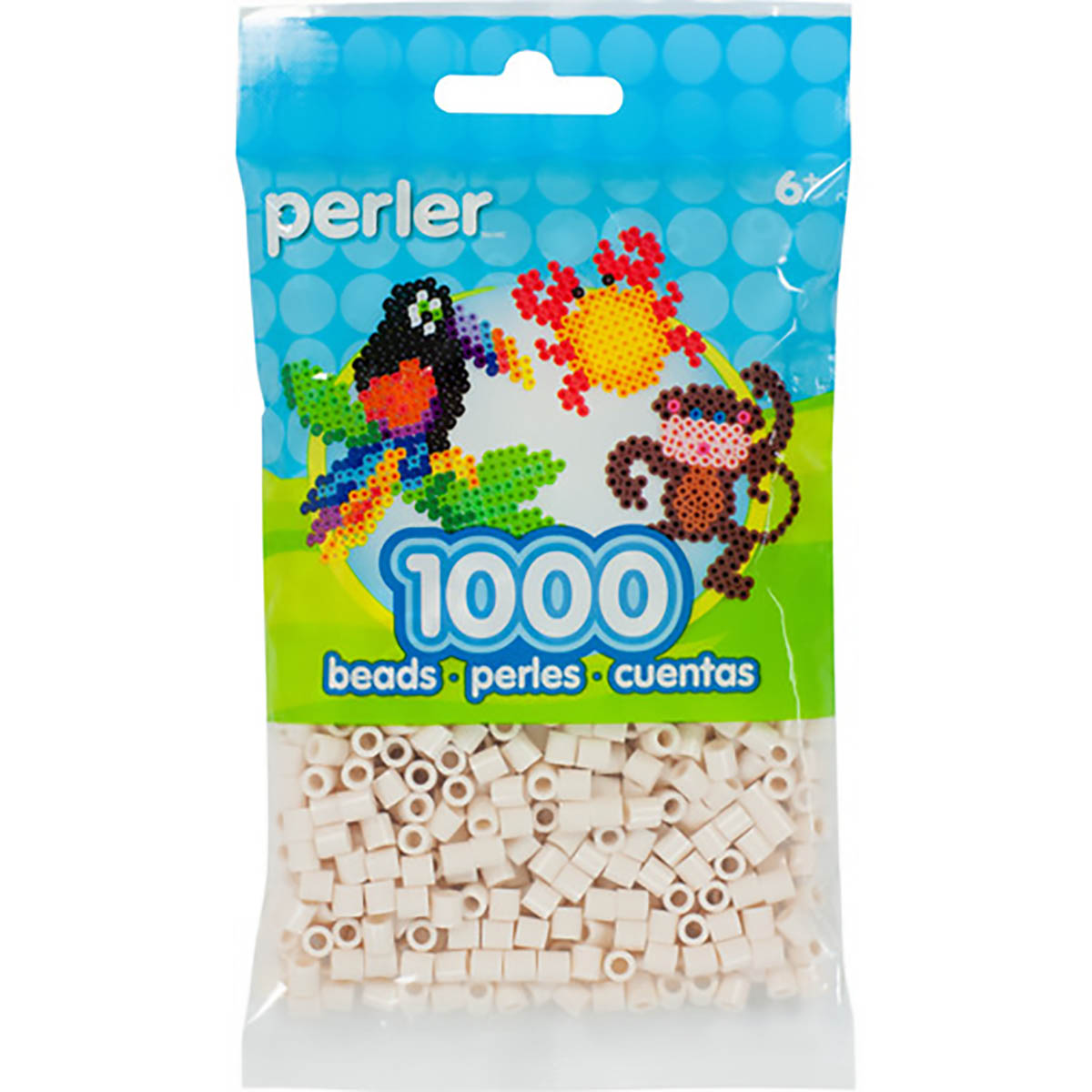 1.000 Perler Beads - Toasted Marshmallow