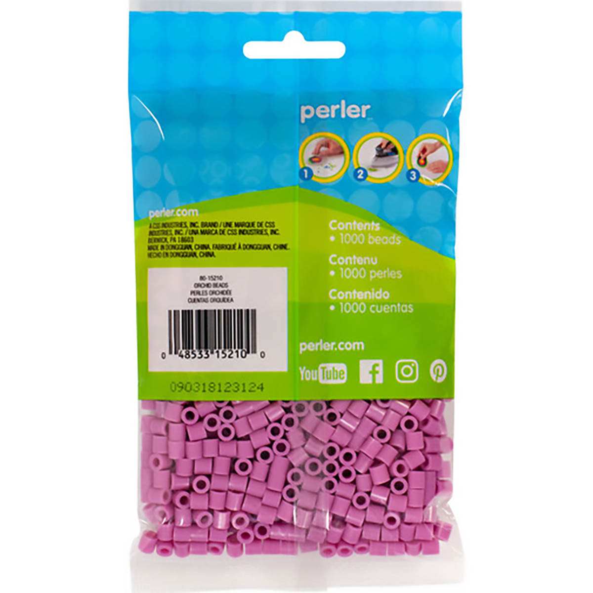 1.000 Perler Beads - Orchid