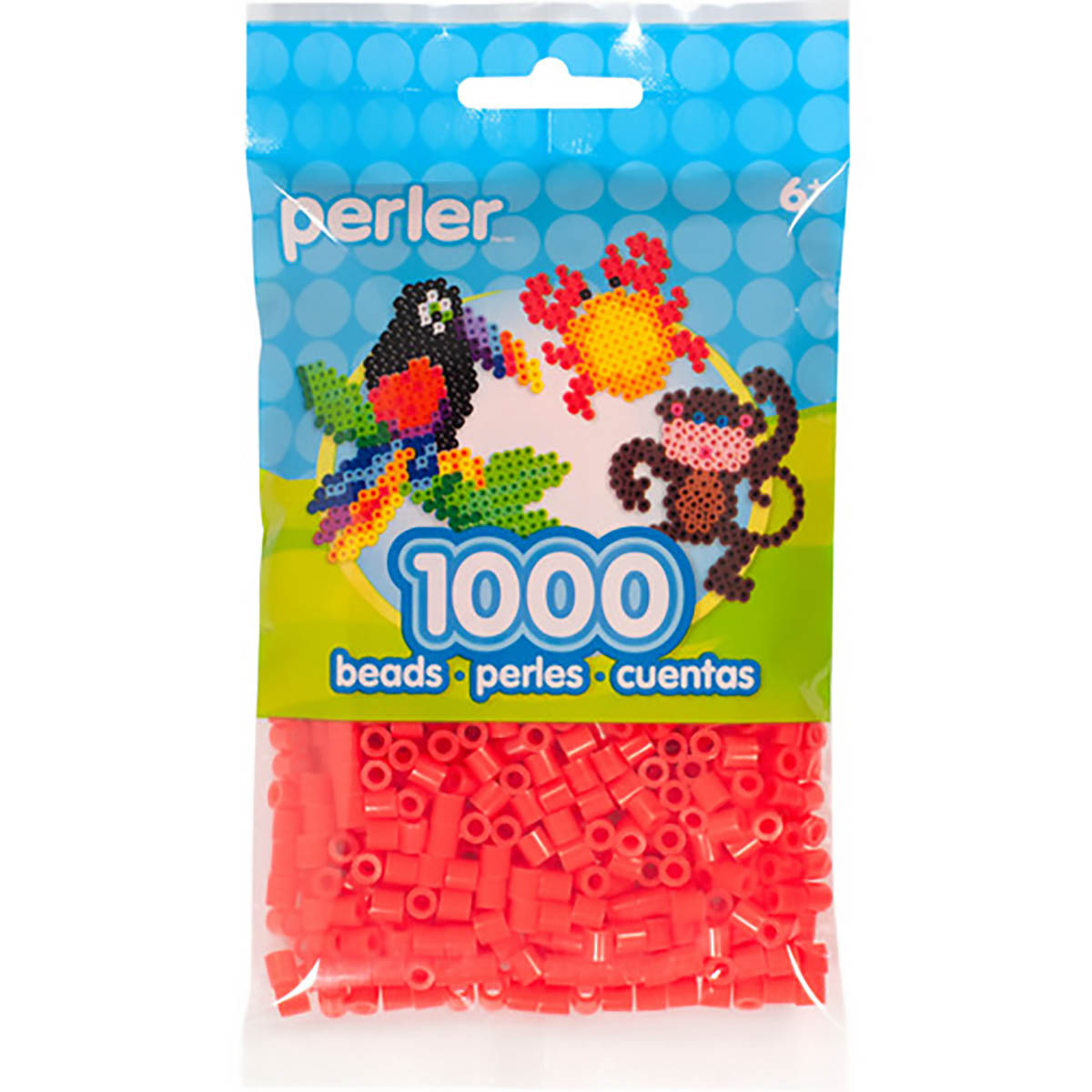 1.000 Perler Beads - Tomato