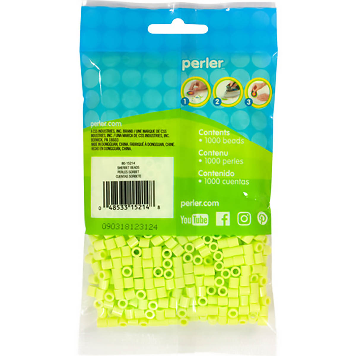 1.000 Perler Beads - Sherbet