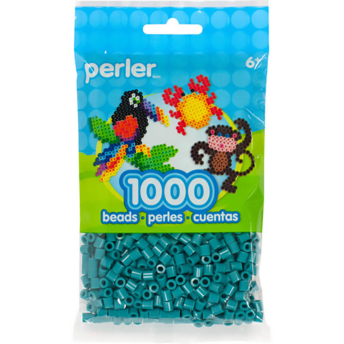 1.000 Perler Beads - Teal