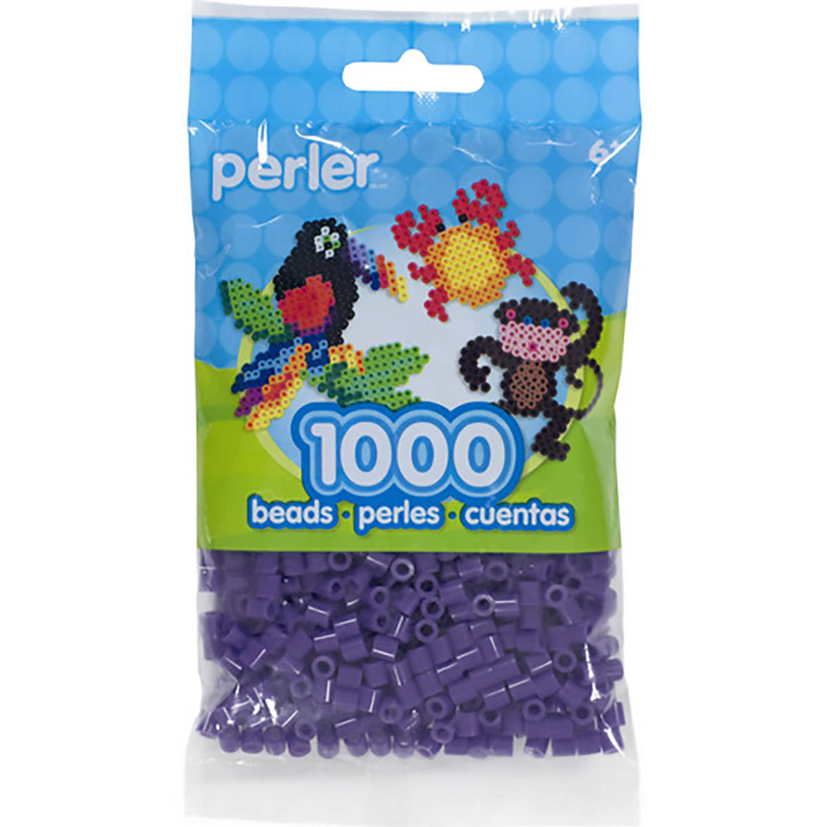 1.000 Perler Beads - Grape