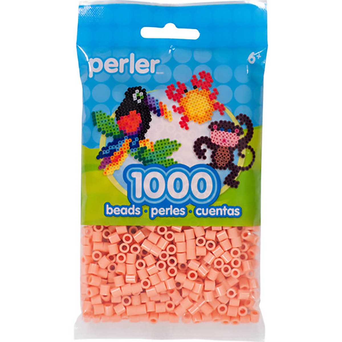 1.000 Perler Beads - Orange Cream
