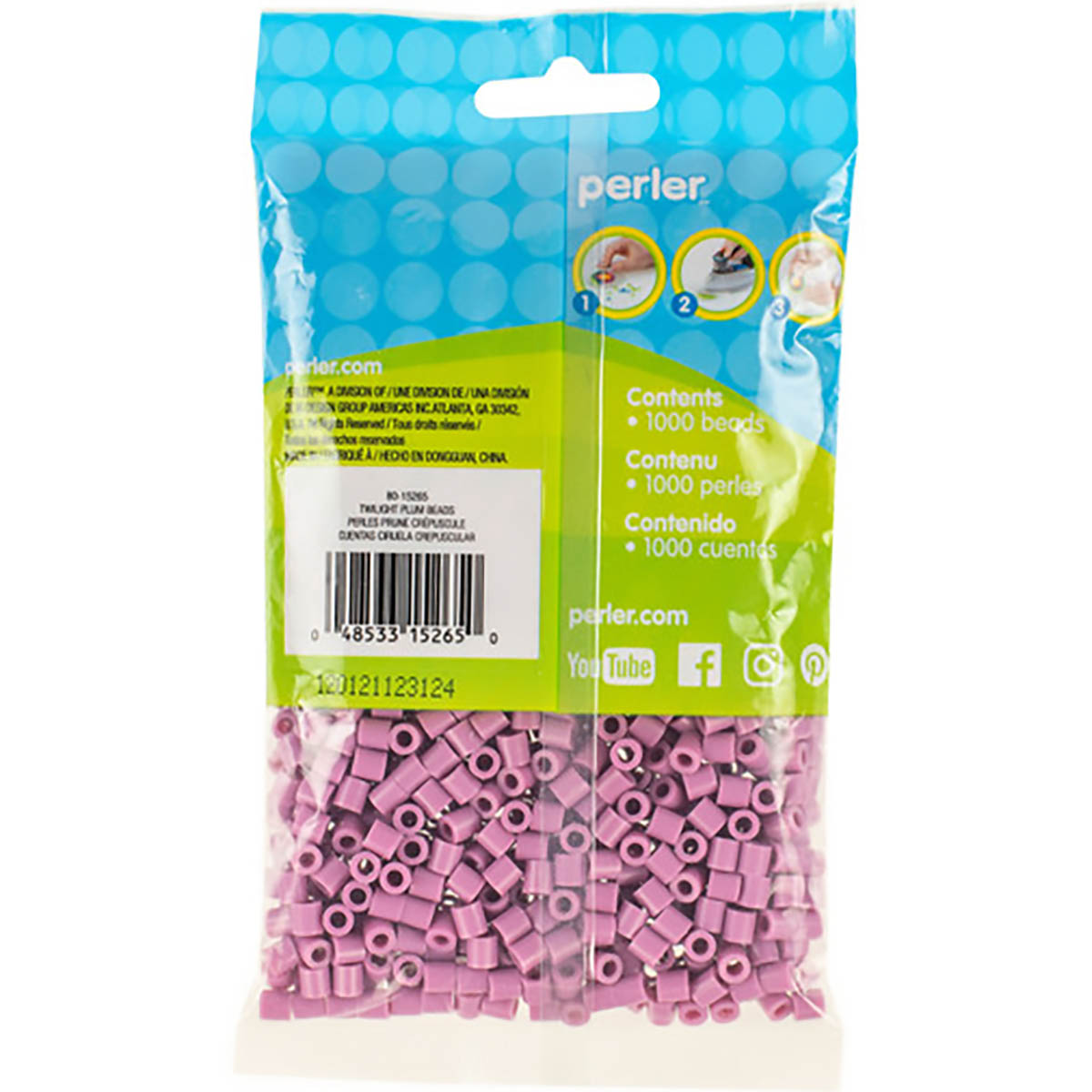 1.000 Perler Beads - Twilight Plum