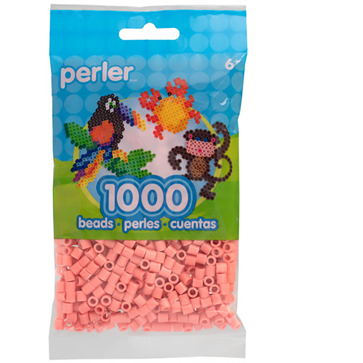 1.000 Perler Beads - Coral