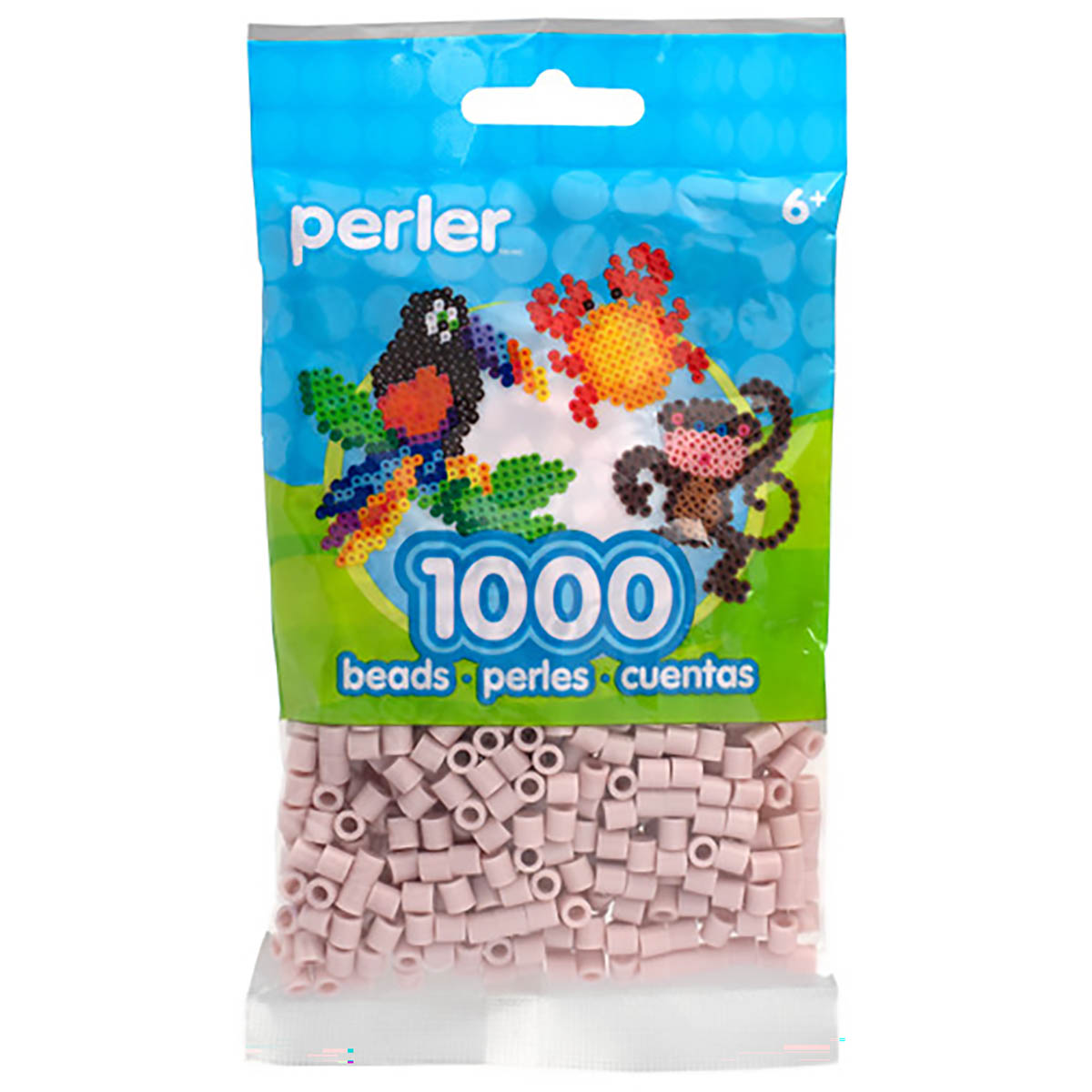 1.000 Perler Beads - Carnation