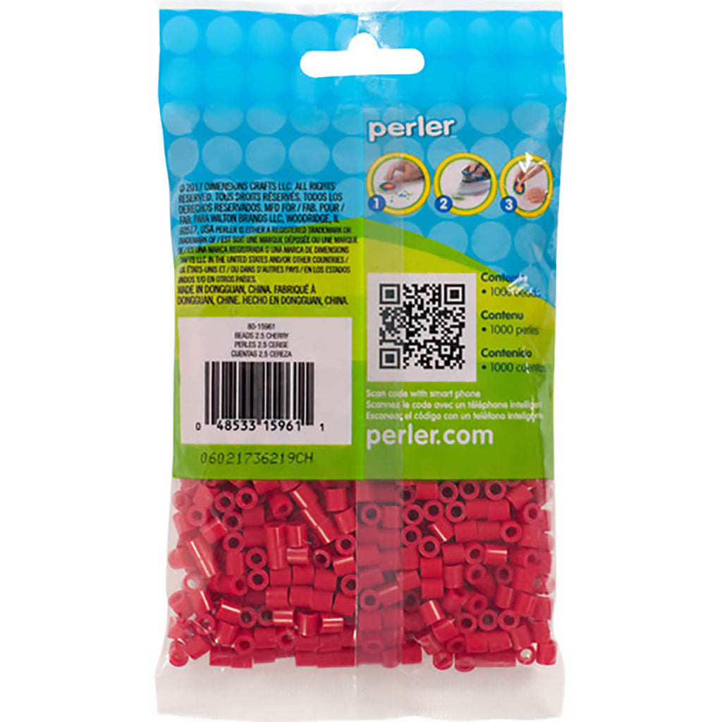 1.000 Perler Beads - Cherry