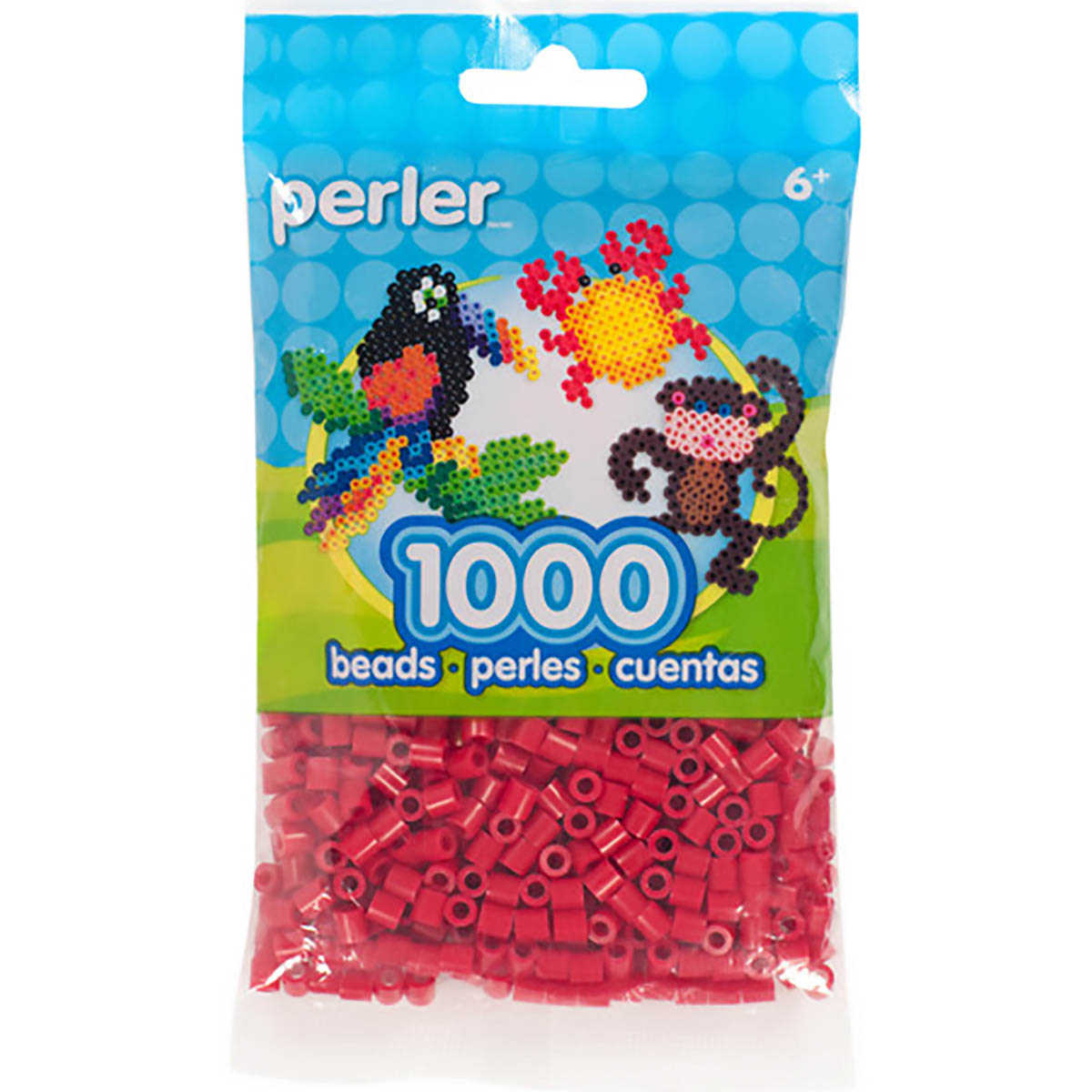 1.000 Perler Beads - Cherry