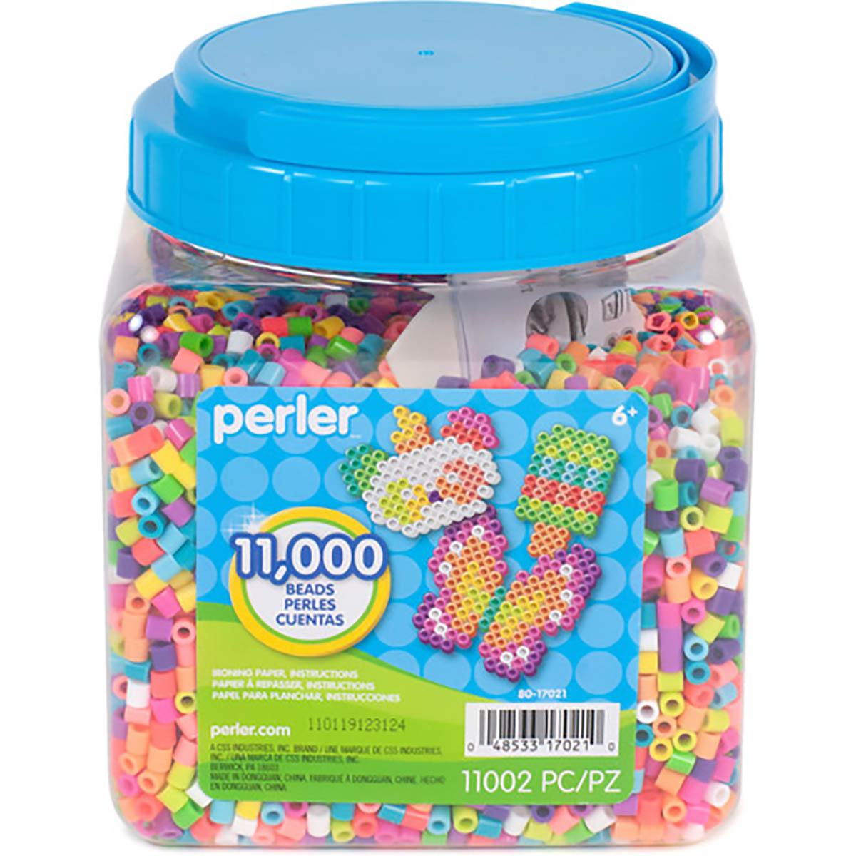 11.000 Perler Beads - Summer Bead Mix Jar