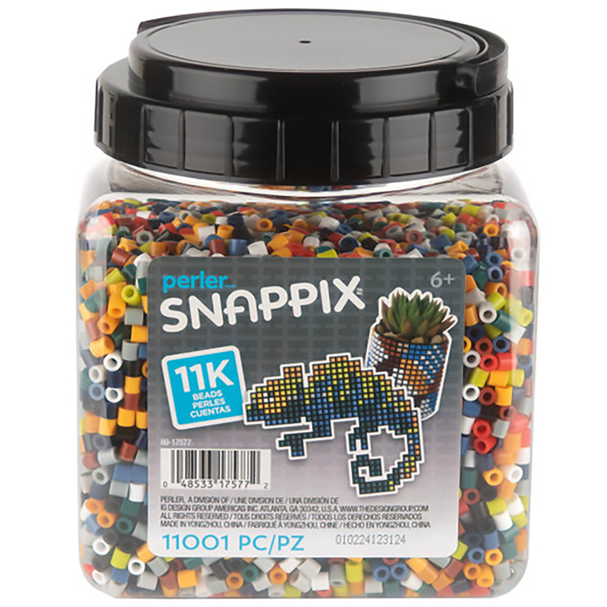 Snappix Jar of 11.000 Multicolor Beads