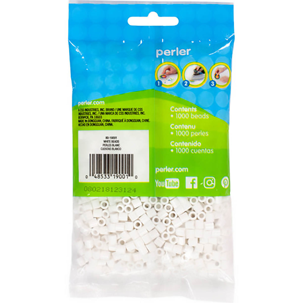 1.000 Perler Beads - White