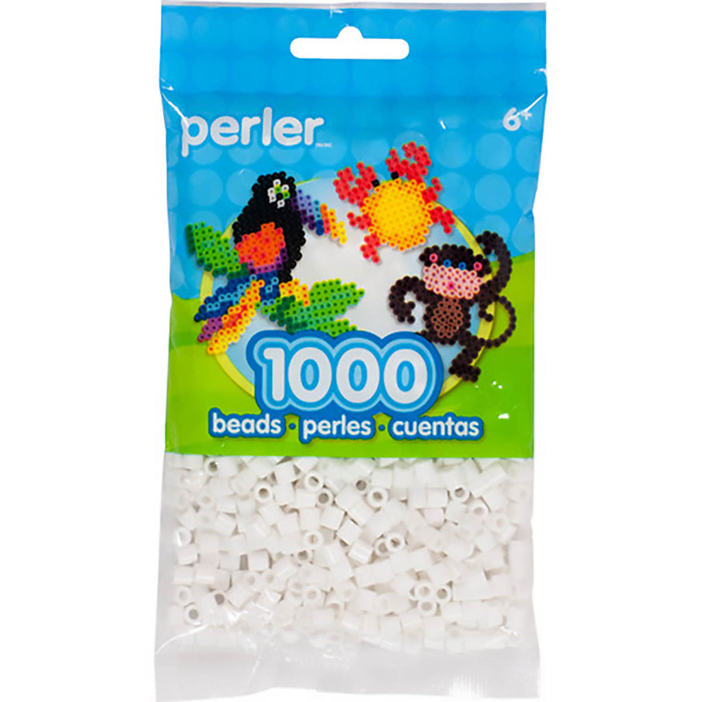 1.000 Perler Beads - White
