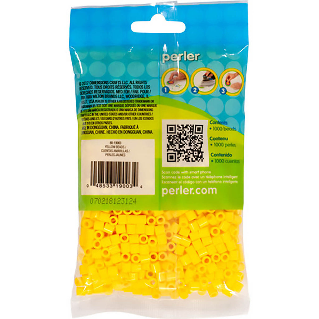 1.000 Perler Beads - Yellow