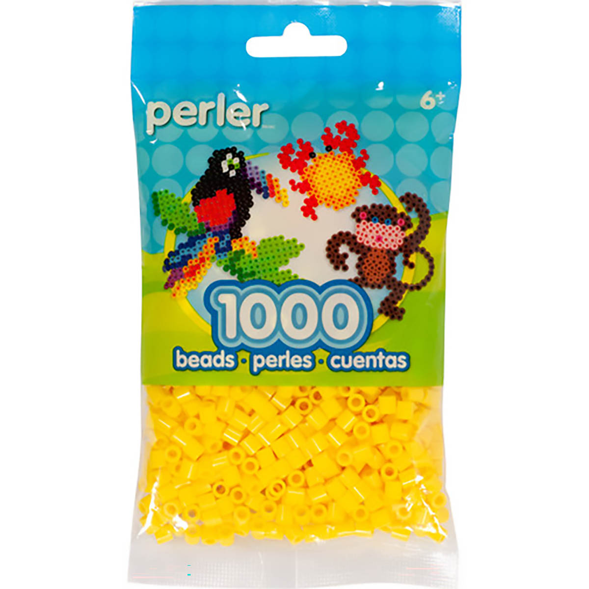 1.000 Perler Beads - Yellow