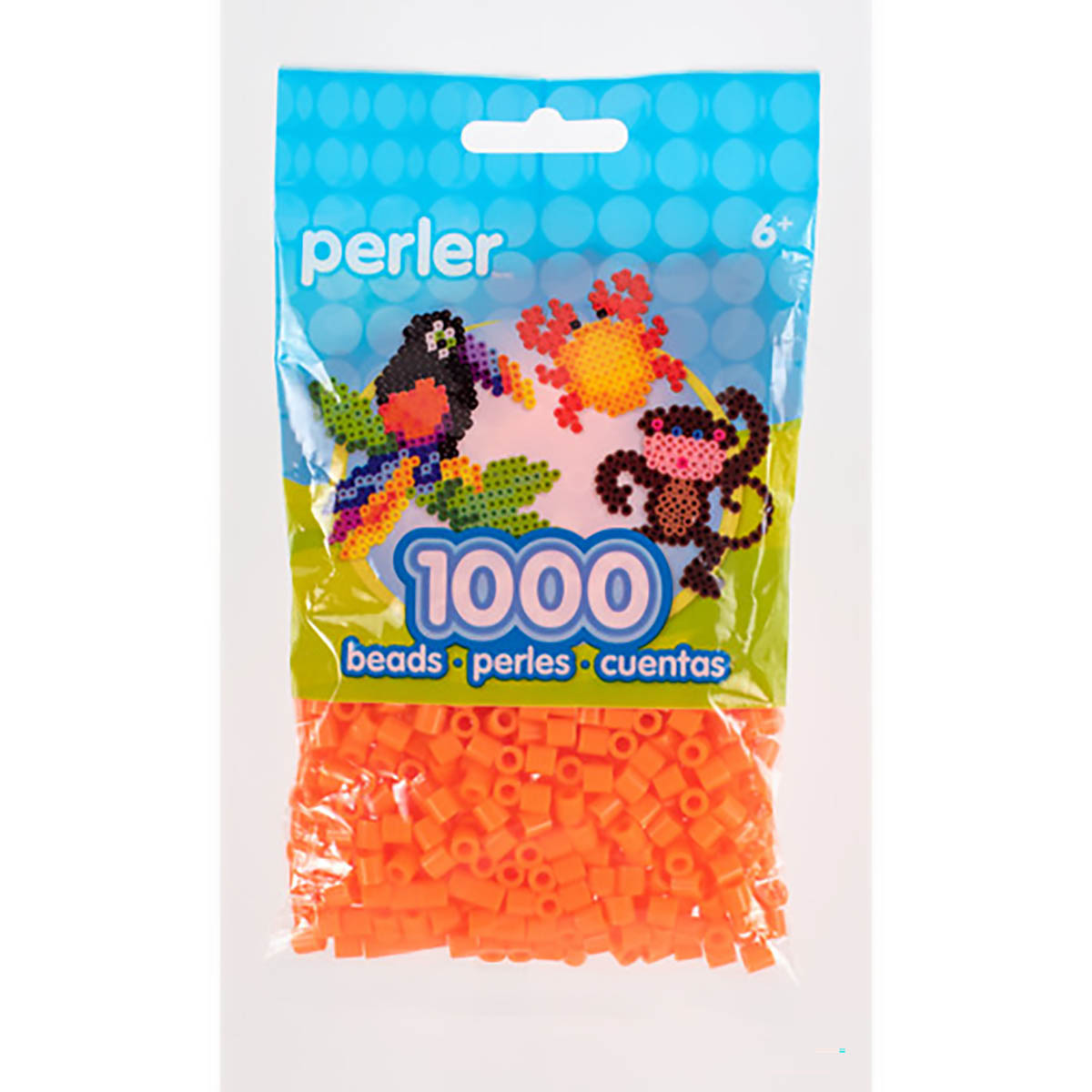 1.000 Perler Beads - Orange