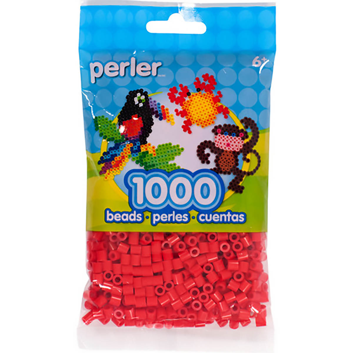 1.000 Perler Beads - Red