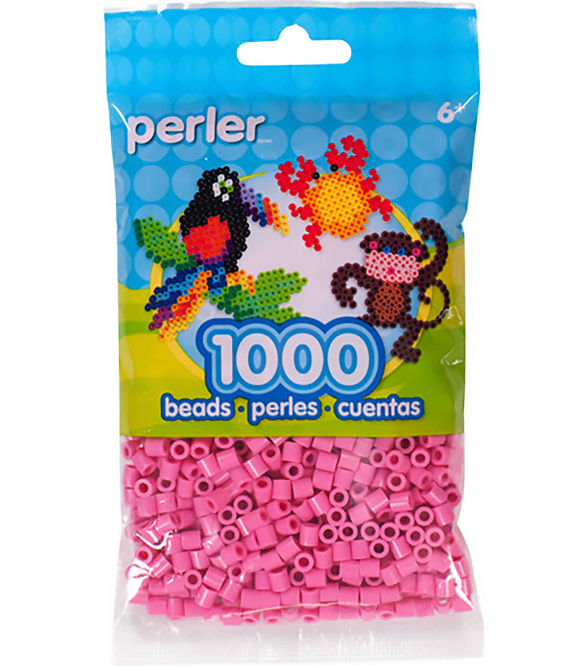 1.000 Perler Beads - Bubblegum