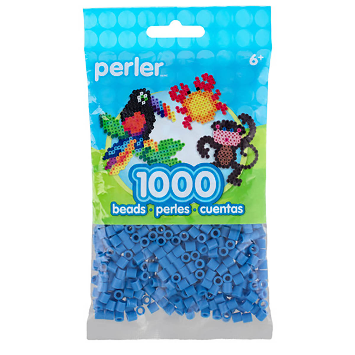 1.000 Perler Beads - Light Blue