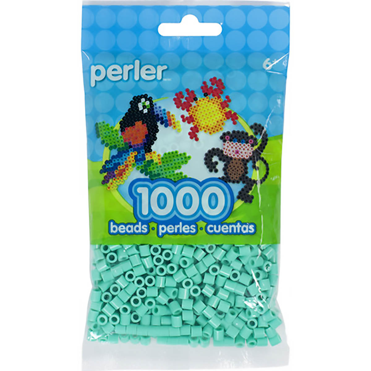 1.000 Perler Beads - Light Green