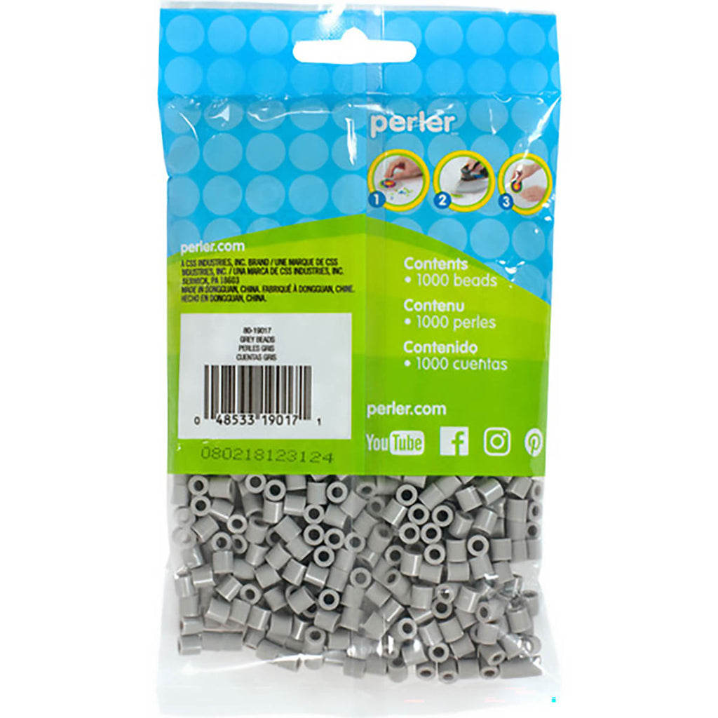 1.000 Perler Beads - Gray