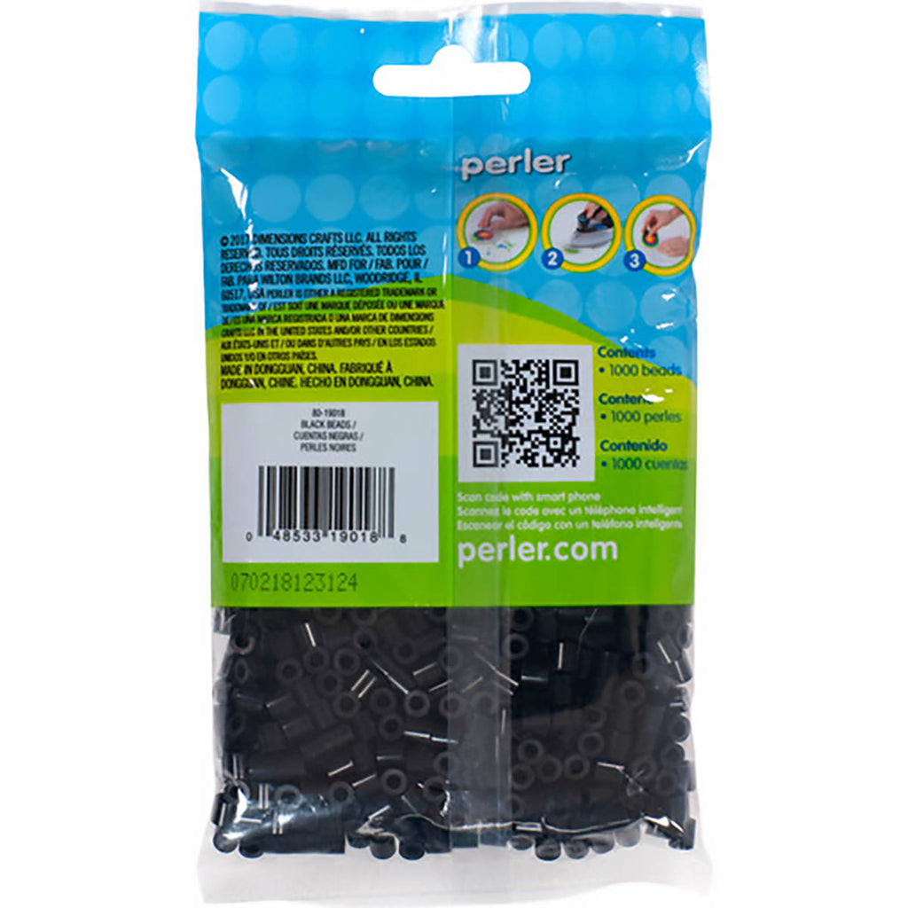 1.000 Perler Beads - Black