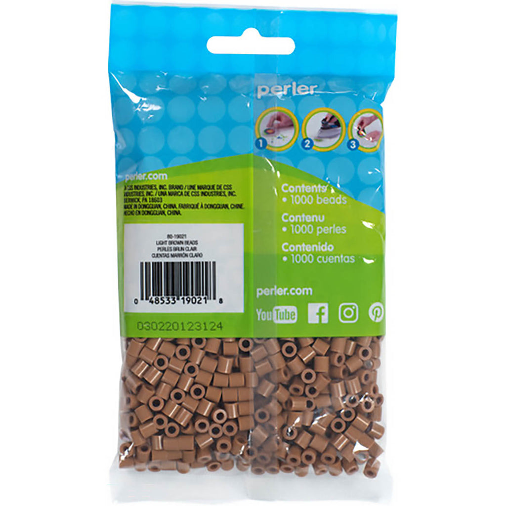 1.000 Perler Beads - Light Brown