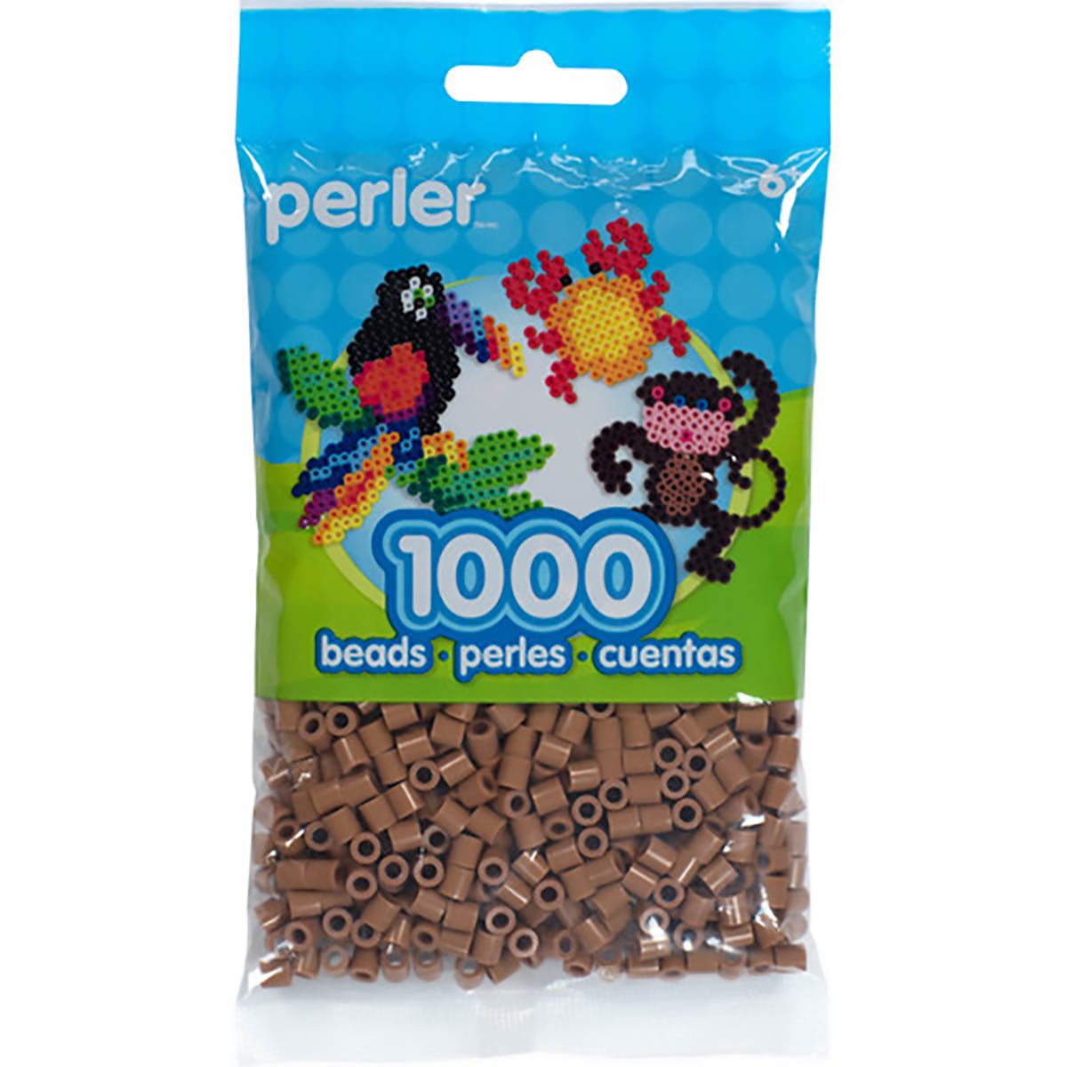 1.000 Perler Beads - Light Brown