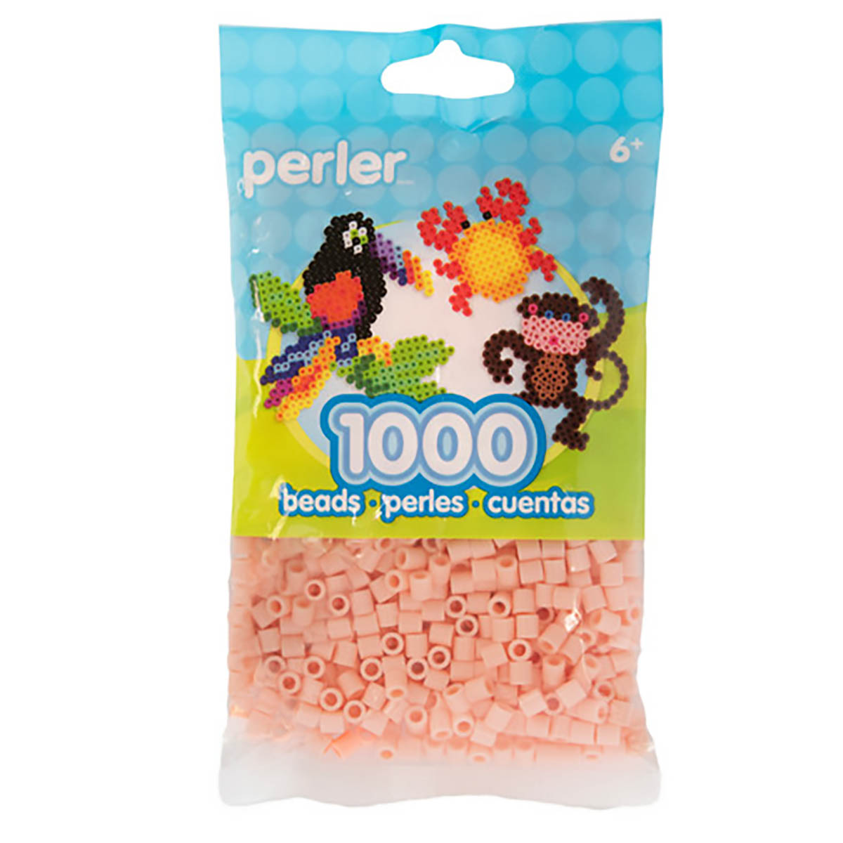 1.000 Perler Beads - Peach