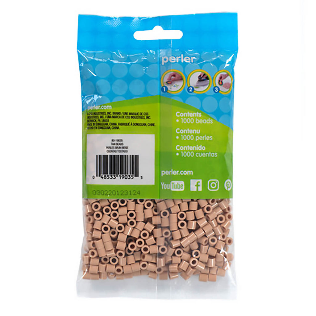 1.000 Perler Beads - Tan