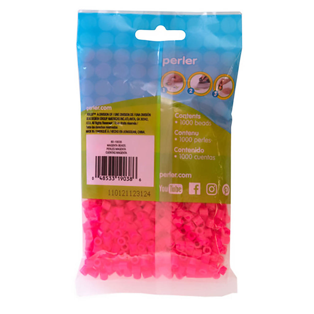 1.000 Perler Beads - Magenta