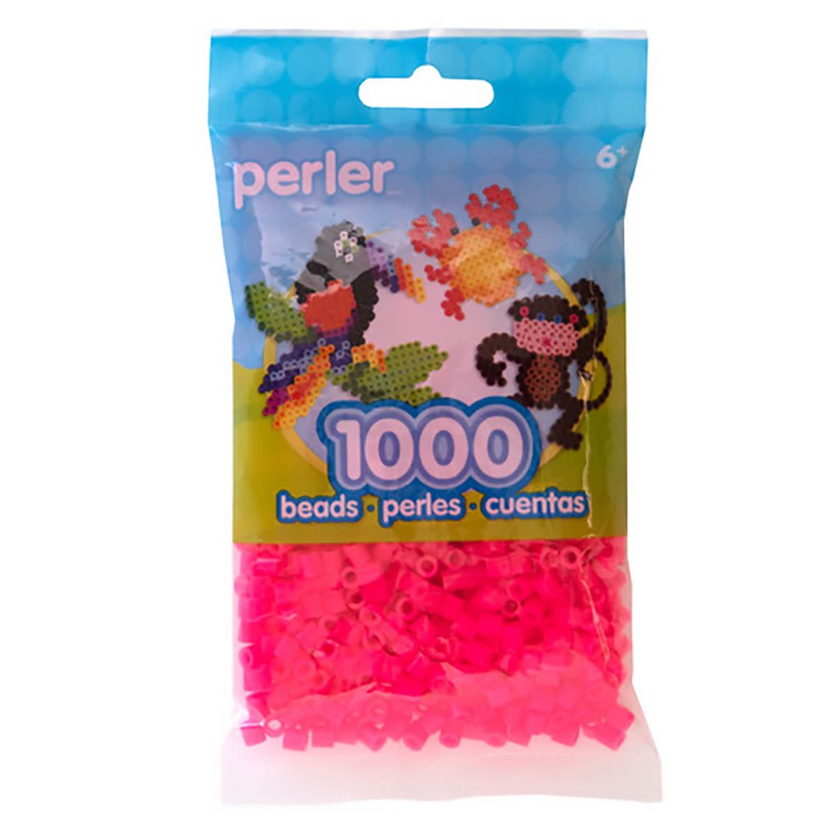 1.000 Perler Beads - Magenta