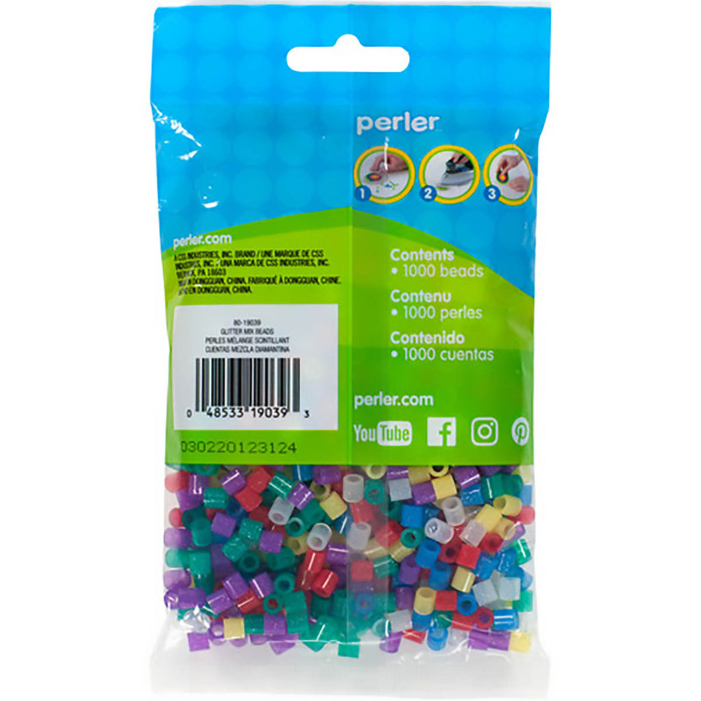 1.000 Perler Beads - Glitter Mix