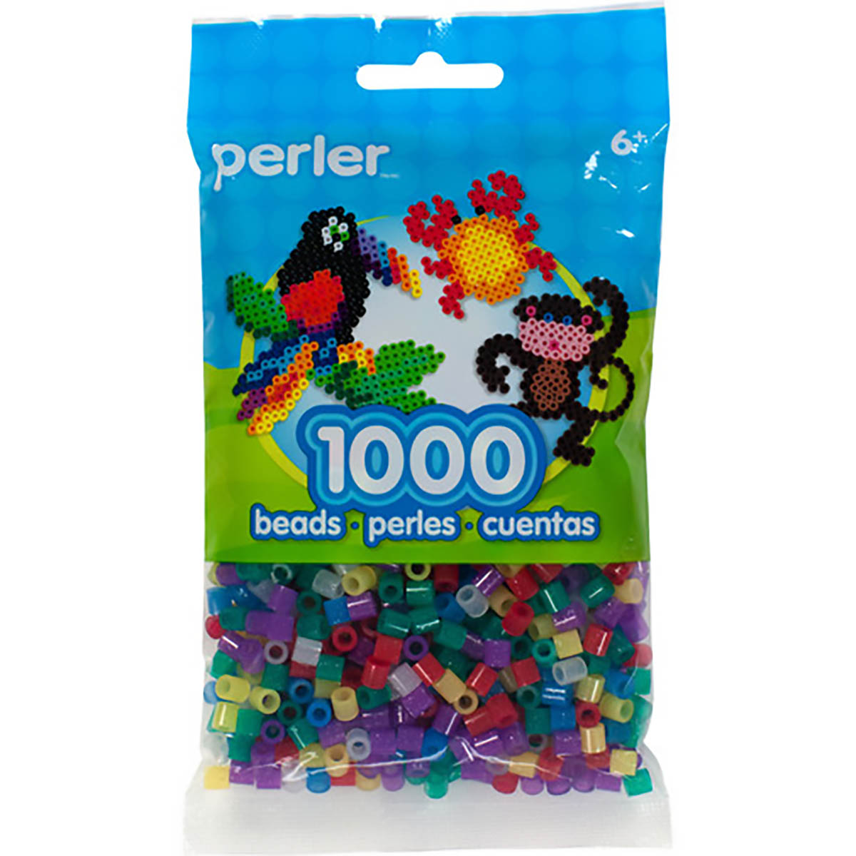 1.000 Perler Beads - Glitter Mix
