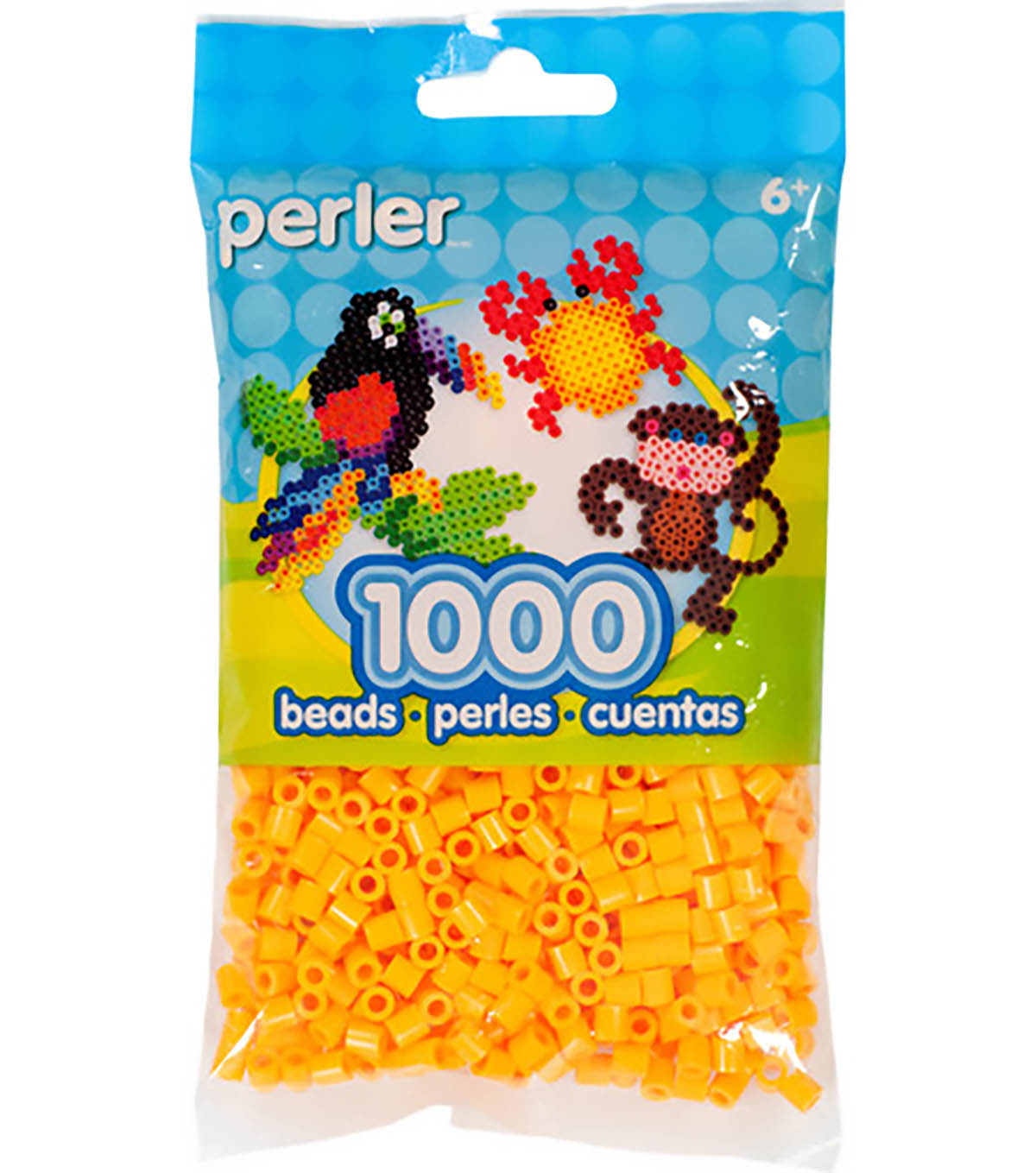 1.000 Perler Beads - Cheddar