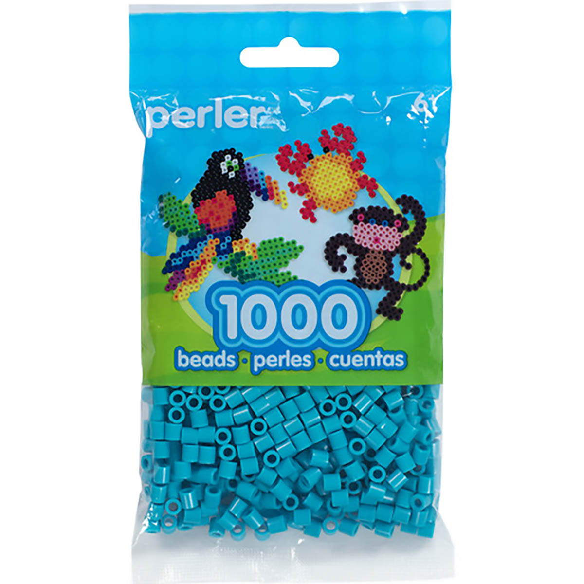 1.000 Perler Beads - Turquoise