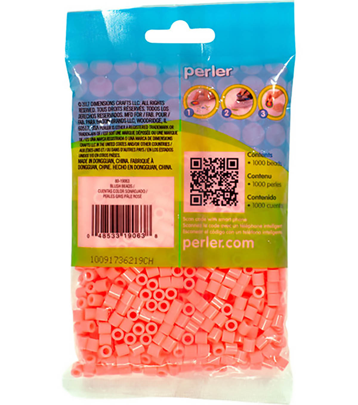 1.000 Perler Beads - Blush