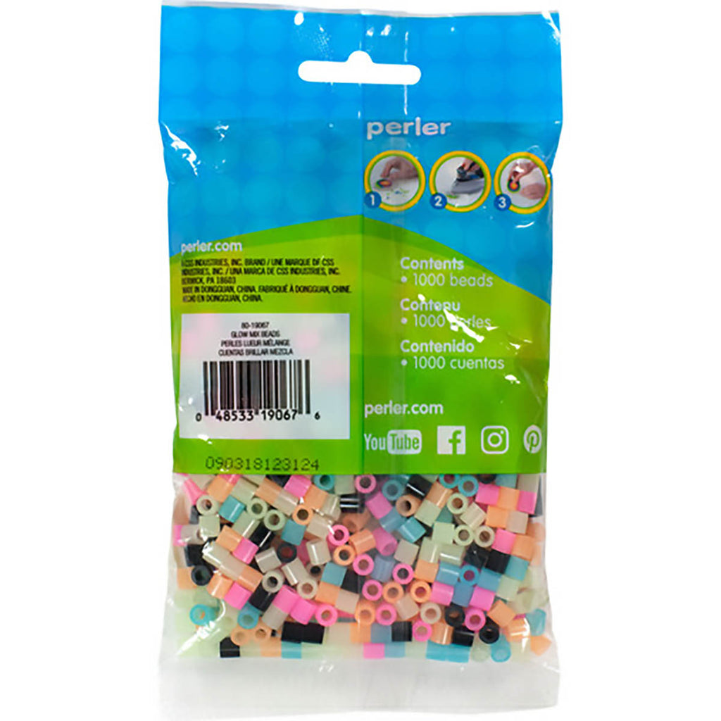 1.000 Perler Beads - Glow in the Dark Mix