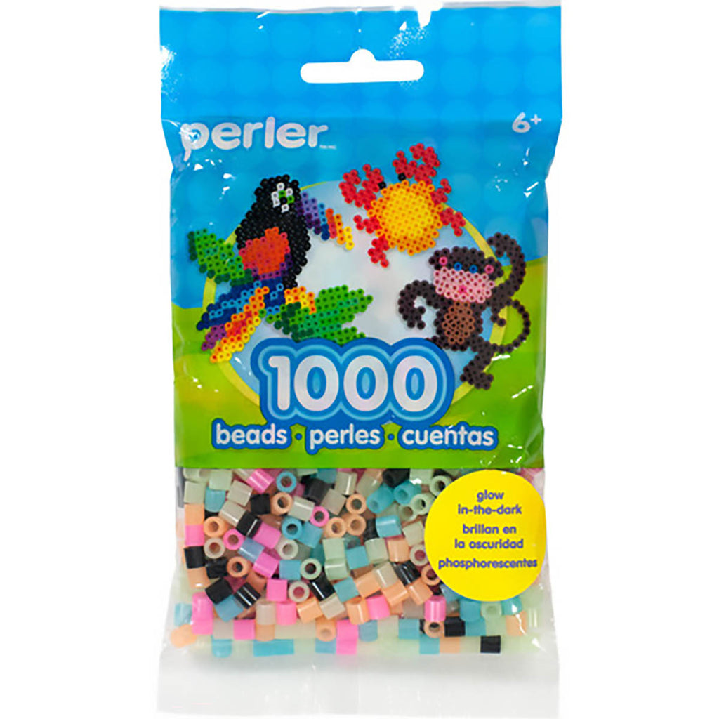 1.000 Perler Beads - Glow in the Dark Mix