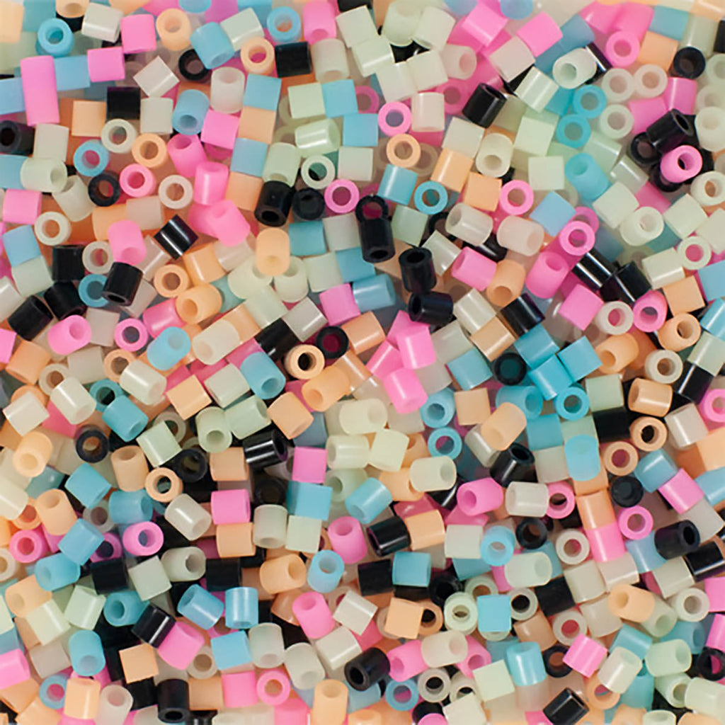 1.000 Perler Beads - Glow in the Dark Mix