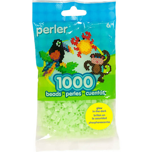 1.000 Perler Beads - Glow in the Dark Green