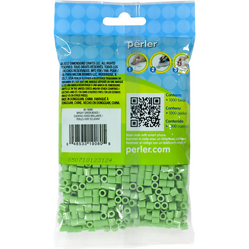 1.000 Perler Beads - Bright Green