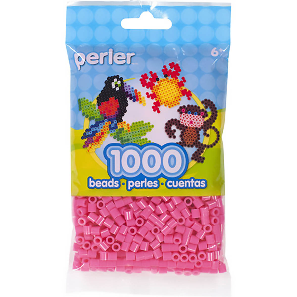 1.000 Perler Beads - Pink
