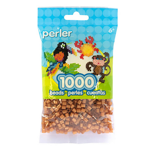 1.000 Perler Beads - Gold Metallic
